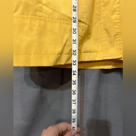 Coldwater Creek Yellow Hooded Rain Jacket - Picture 11 of 11